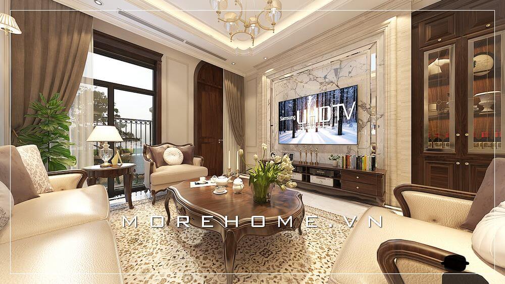 Thiết kế nội thất phòng khách nhà phố
